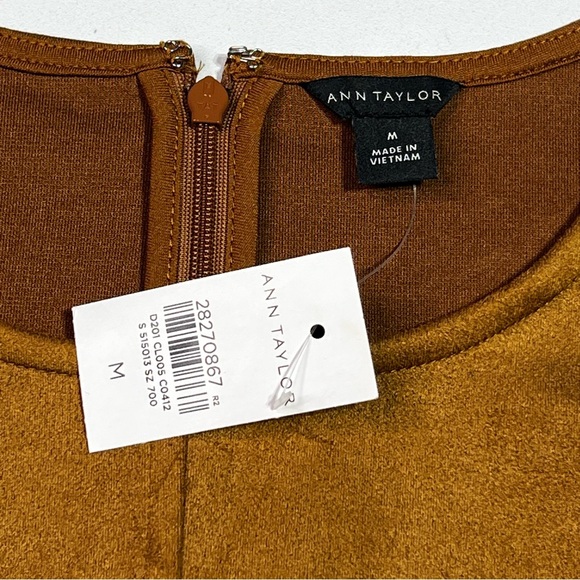 Sleeveless Suede-Look Brown Women’s Top - Picture 3 of 7